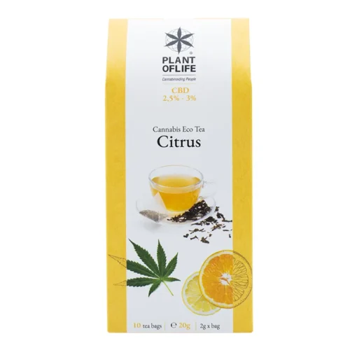 Té cítrico con CBD 3 %