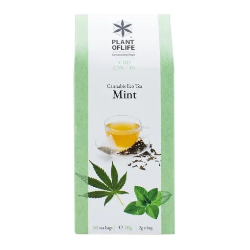 Té de menta con 3