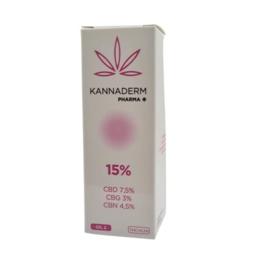 Aceite Kannaderm Oil 2 al 15% - Regulación del Ciclo Menstrual con CBD Full Spectrum