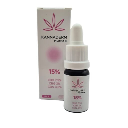 Aceite Kannaderm Oil 2 al 15% - Regulación del Ciclo Menstrual con CBD Full Spectrum