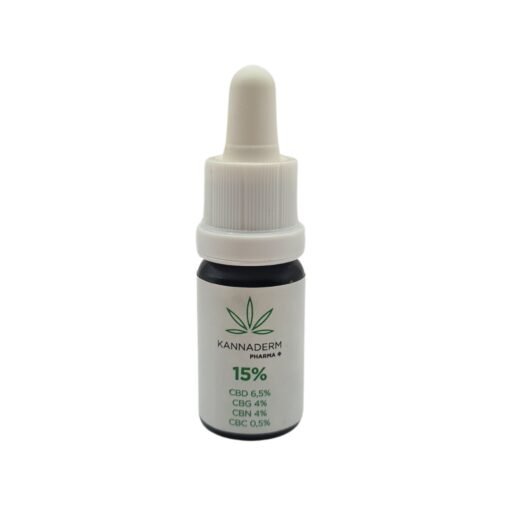 Aceite Kannaderm Oil 3 al 15% - CBD Full Spectrum para inflamación crónica y alivio del dolor