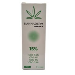 Aceite Kannaderm Oil 3 al 15% - CBD Full Spectrum para inflamación crónica y alivio del dolor