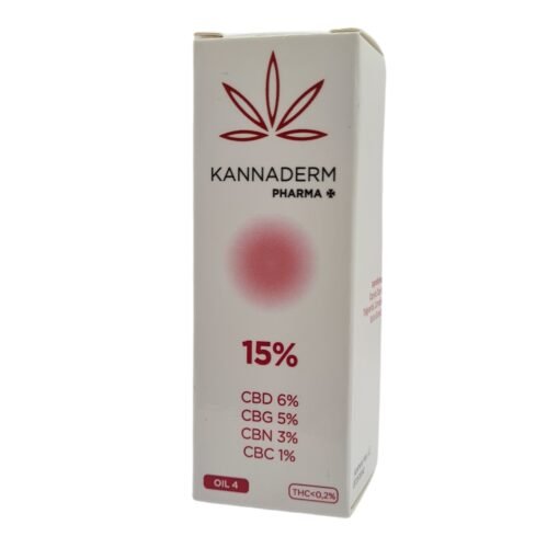 Aceite Kannaderm Oil 4 al 15% - CBD Full Spectrum para alivio de dolor neuropático y problemas reumáticos