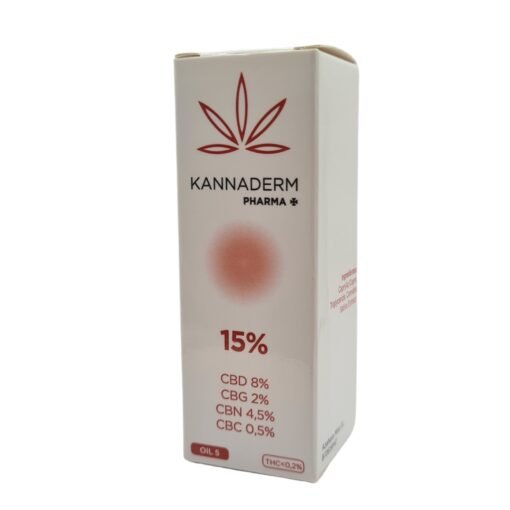 Aceite Kannaderm Oil 5 al 15% - CBD Full Spectrum para relajación física, mental y alivio de la ansiedad